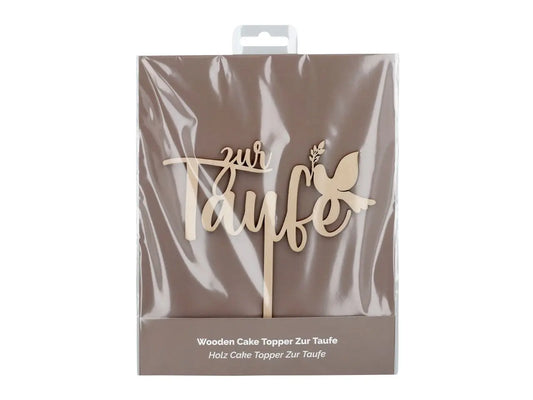 Tortenstecker aus Holz "Zur Taufe" - Funny Bake