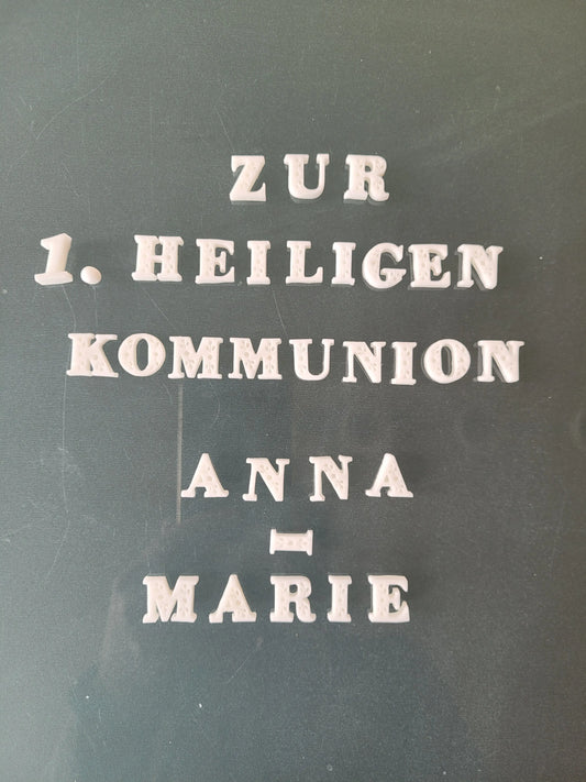Zur 1. Heiligen Kommunionn+ 2 Namen ( Doppelname) - Funny Bake