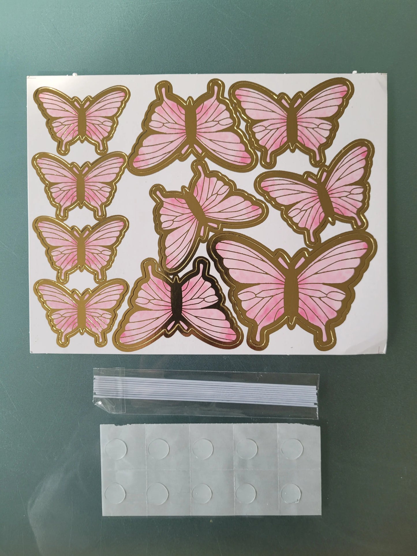 Schmetterlinge rosa Tortenstecker Papierdeko - Funny Bake