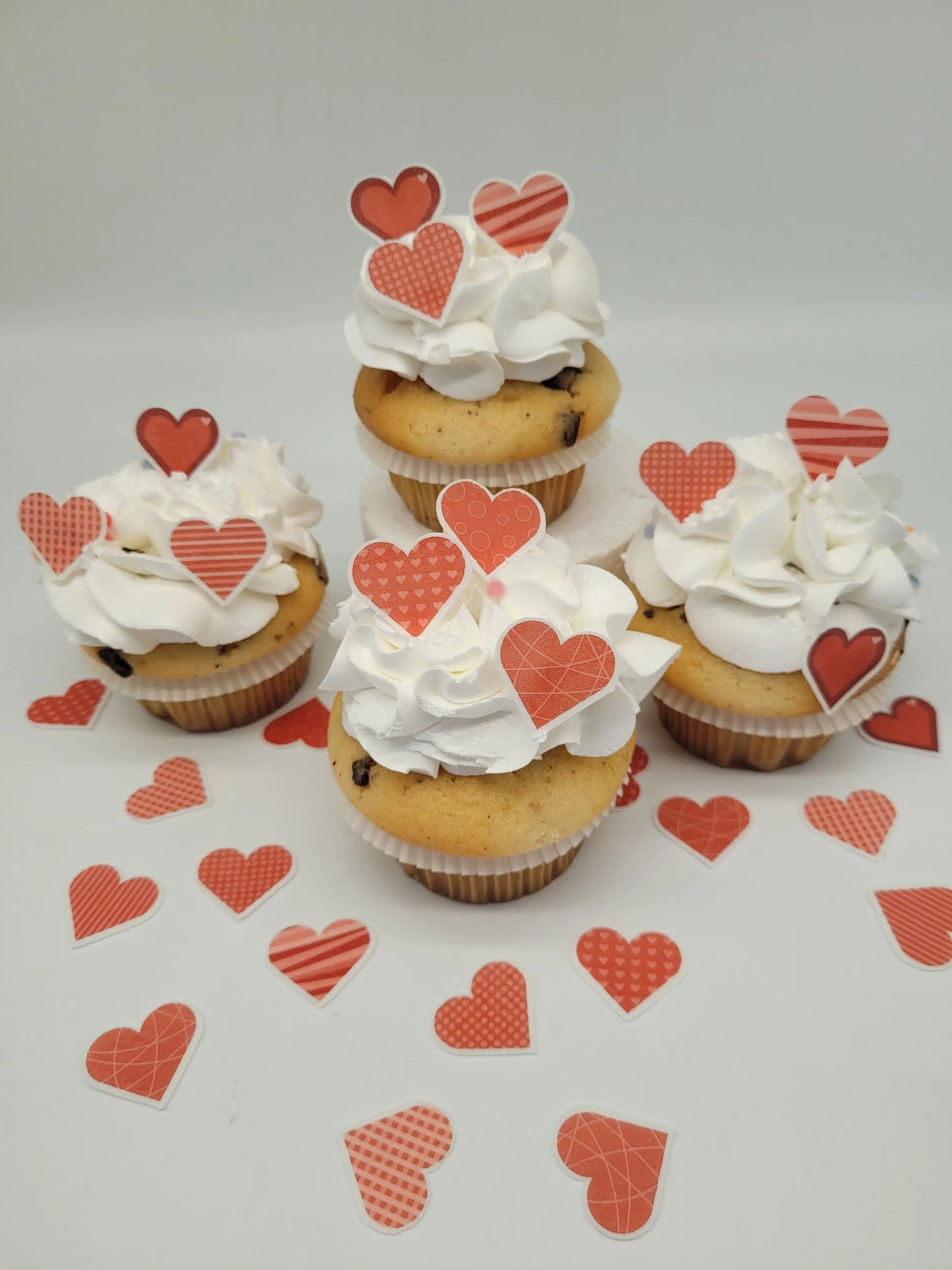 36 Herzen Muffinaufleger 9 Motive - Funny Bake