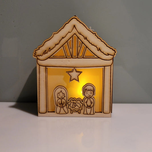 Lichtspielhaus Krippe für Kinder - Funny Bake