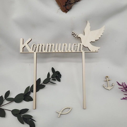 Tortenstecker Kommunion mit Taube - Funny Bake