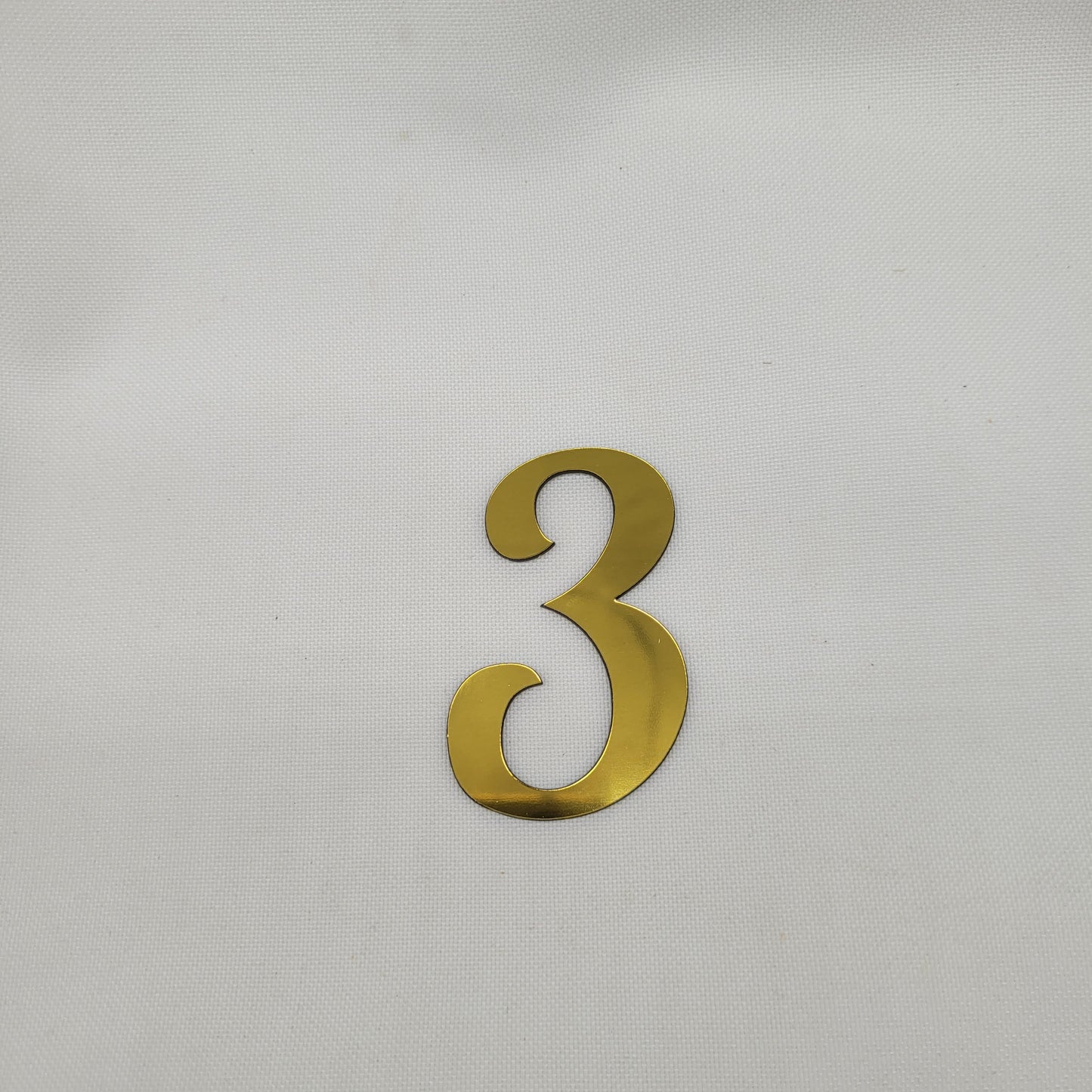 Zahlen gold 6.5 cm hoch