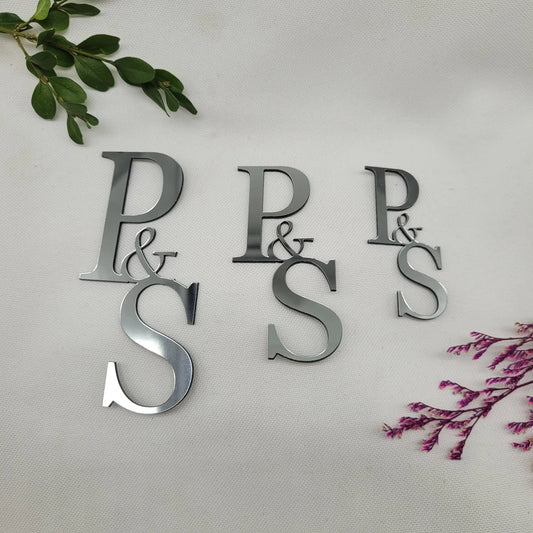 Buchstaben Hochzeit silber viele Größen - Funny Bake