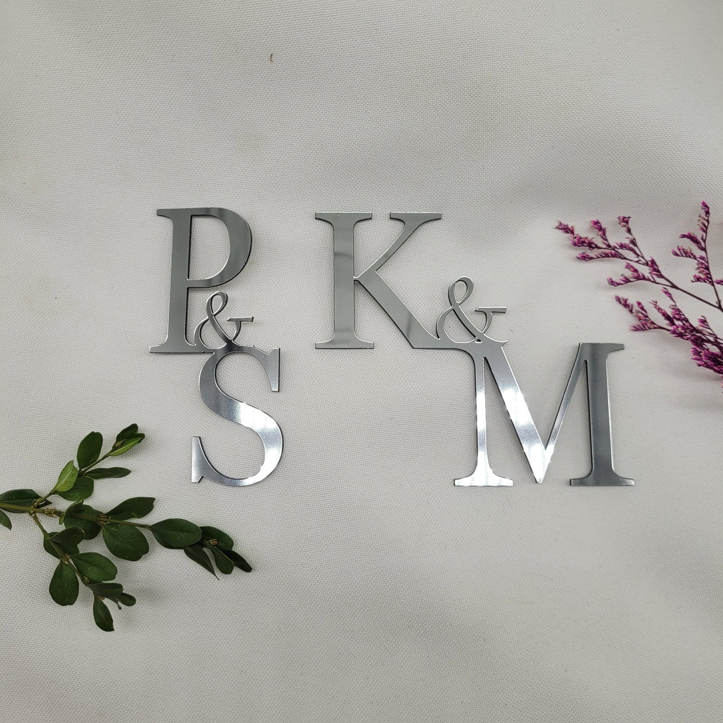 Buchstaben Hochzeit silber viele Größen