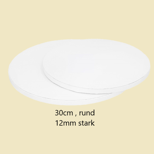 Cakeboard, weiß , 30cm rund 12mm