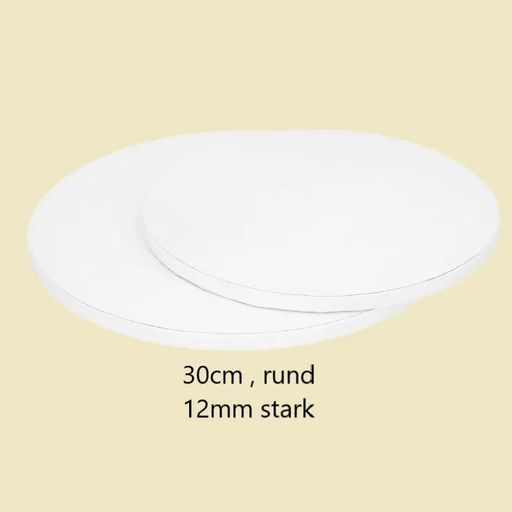 Cakeboard, weiß , 30cm rund 12mm - Funny Bake