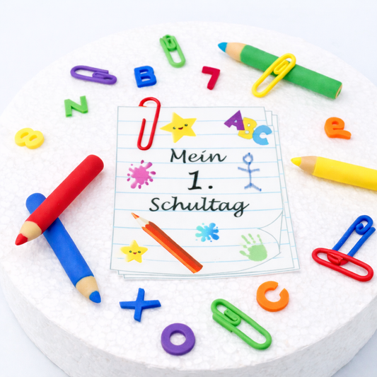 Essbarer Aufleger Einschulung Schultafel „Mein 1. Schultag“