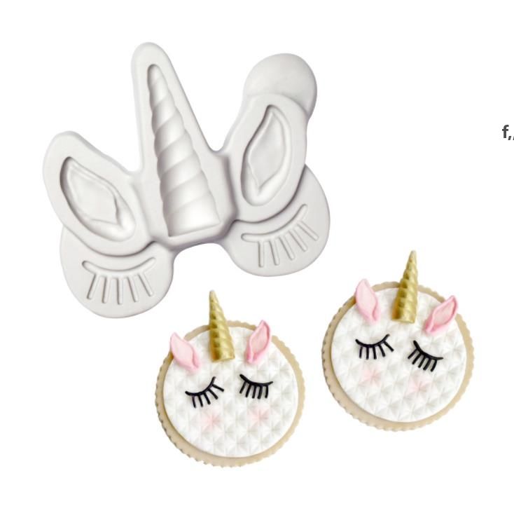 Silikonform Einhorn Horn, Ohren, Augen