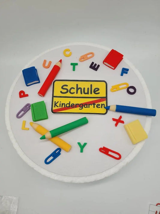 Einschulungs Kombi-Set gelbes Schild - Funny Bake