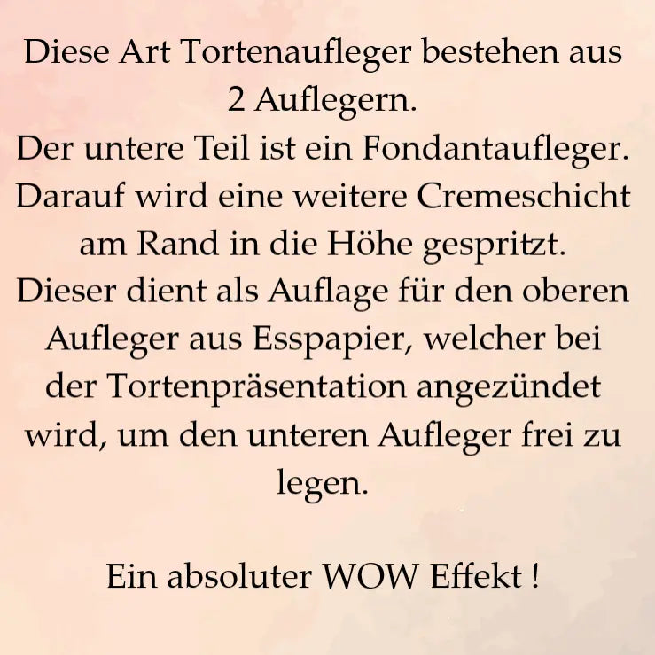 Tortenaufleger Kalenderblatt Burn-away-cake - Funny Bake