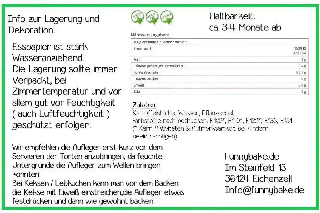 Tortenaufleger Geburtstag mit Dinos aus Esspapier - Funny Bake