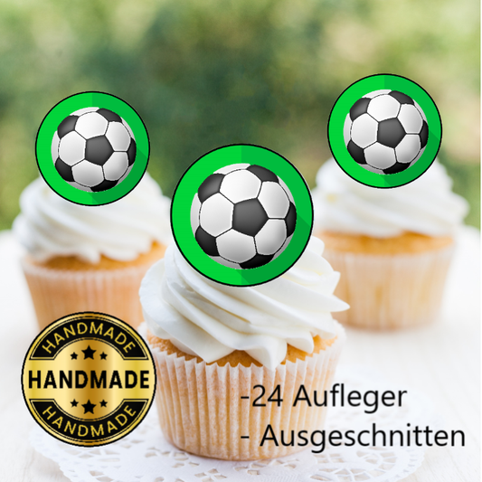 Muffinaufleger Fußball 24 Stück