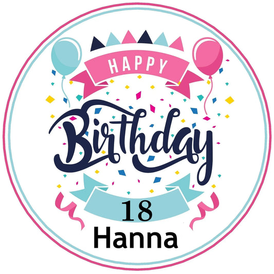 Tortenaufleger "Happy Birthday" - Funny Bake