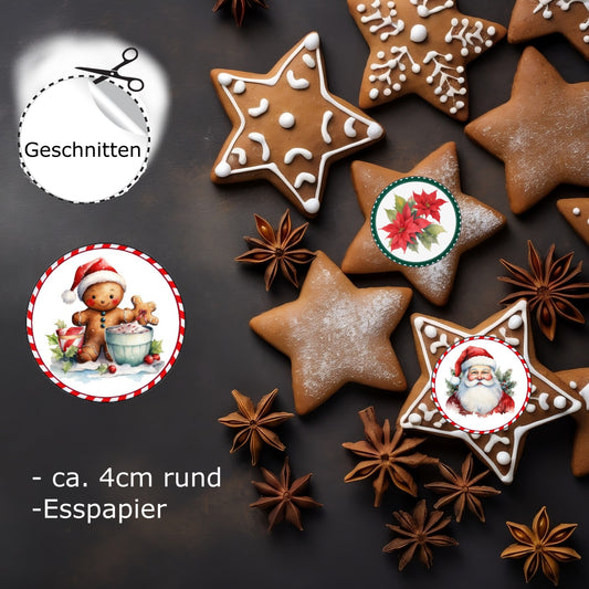 Weihnachtliche Lebkuchen und Keksaufleger