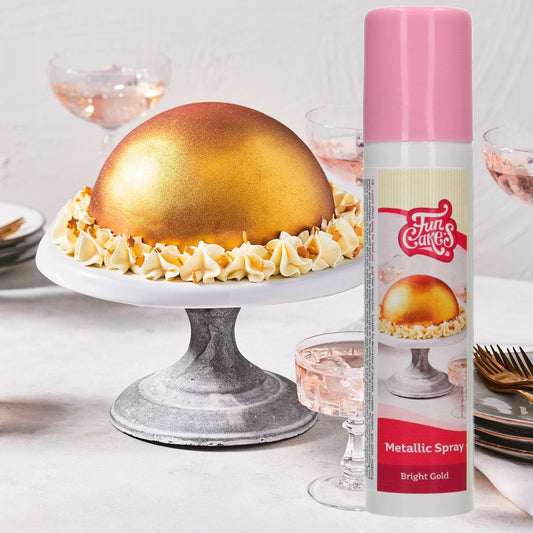 Lebensmittelfarbe-Spray-hellgold-Torte-Weihnachten