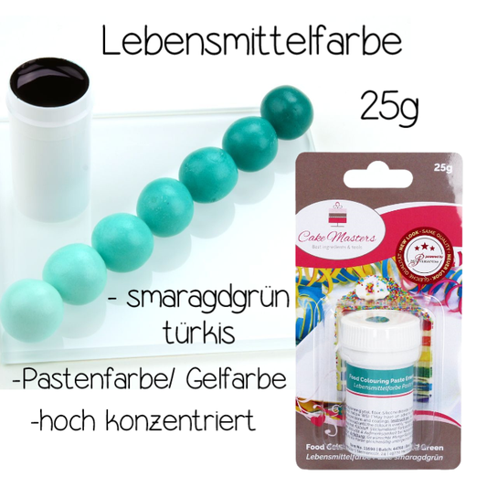 Lebensmittelfarbe smaragdgrün  blau/grün