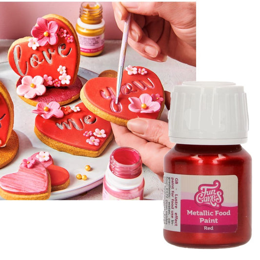 Funcakes-Lebensmittelfarbe-metallic-rot-Weihnachten-Kekse