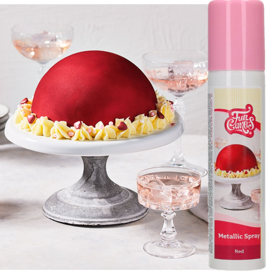Metallic-Spray rot | Funcakes 100ml