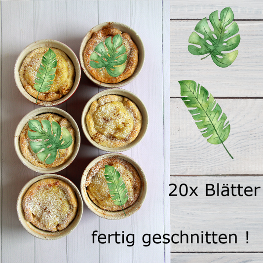 Blätter Palme für Torte und Muffin - essbar