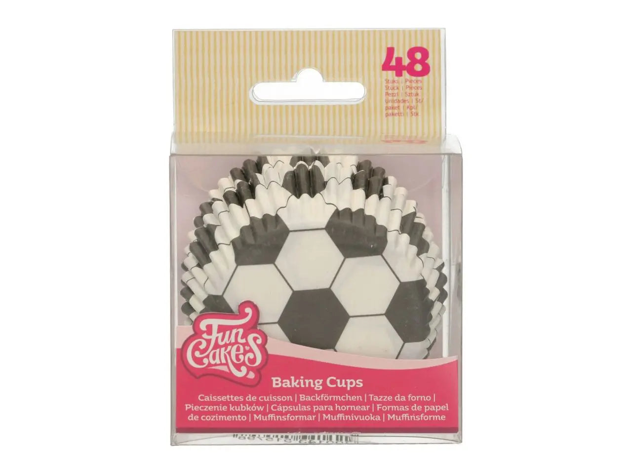 Muffin Papierbackförmchen - Fußball - Funny Bake