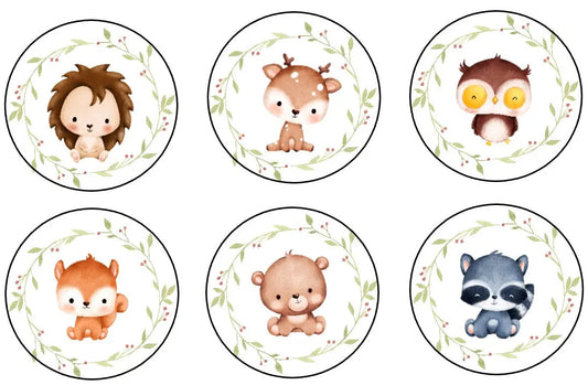 Muffin Aufleger "Waldtiere" 24 St. Esspapier - Funny Bake