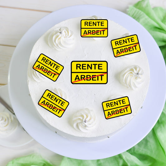 Muffin Aufleger - Rente -  Ruhestand