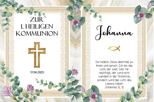 Tortenaufleger eckig Kommunion - Funny Bake