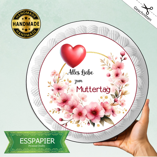 Tortenaufleger "Alles Liebe zum Muttertag"