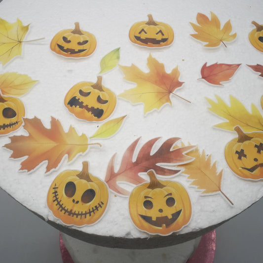 Halloween Muffin Aufleger 16 Kürbisse - Funny Bake