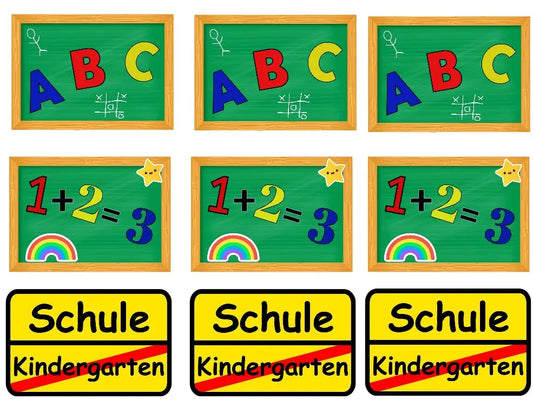 Essbarer Aufleger Einschulung für Kekskuchen - Funny Bake