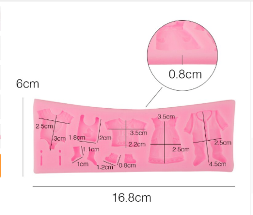 Silikonform BabykleiderStrampler Geburt