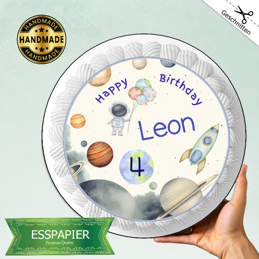 Tortenaufleger Weltraum