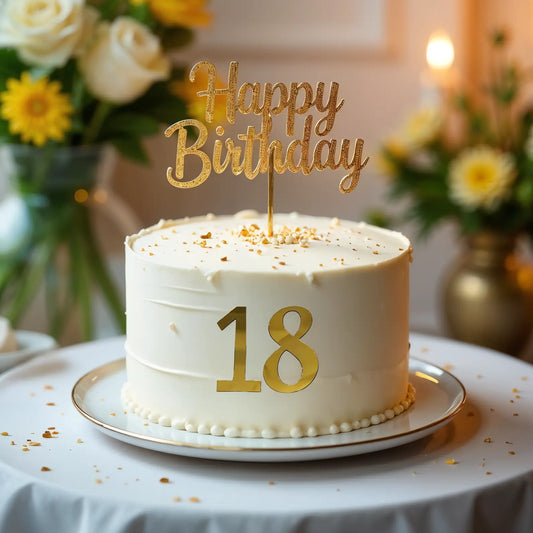 Zahlen gold 6.5 cm hoch - Funny Bake