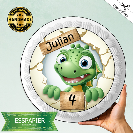 Tortenaufleger Freundlicher Dino