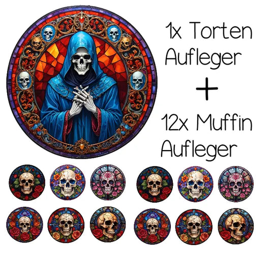 Tortenaufleger zu Halloween "Gevatter Tod" - Funny Bake