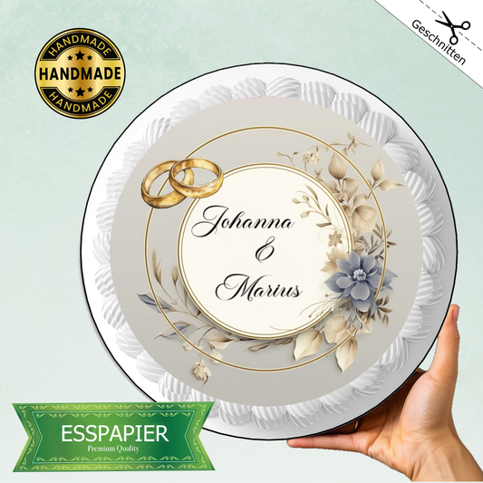 Tortenaufleger Hochzeit Barockstil