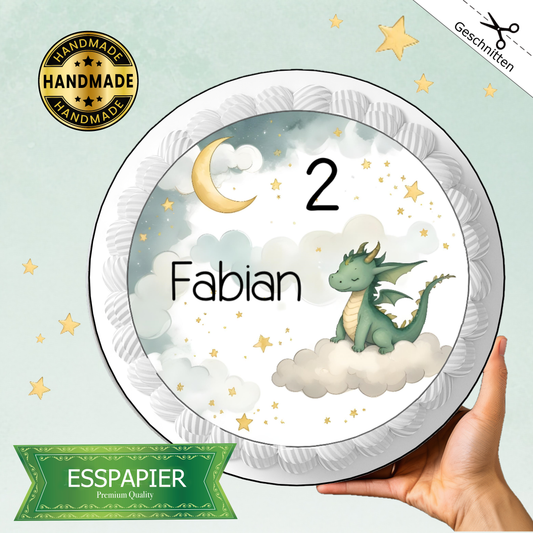 Tortenaufleger - Kleiner Drache