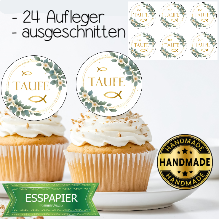 Muffinaufleger Taufe 24St.
