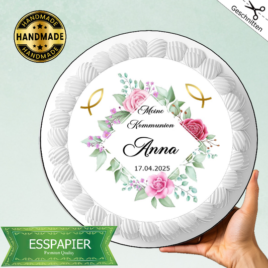 Tortenaufleger -Meine Kommunion-