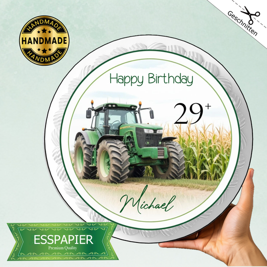 Tortenaufleger Traktor