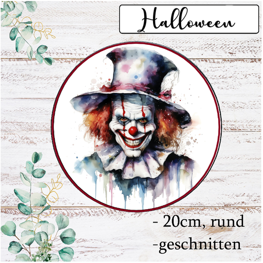Tortenaufleger Halloween Gruselclown