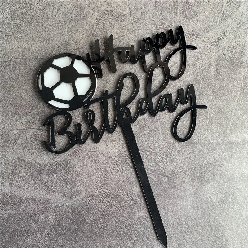 Tortenstecker Fußball Happy Birthday