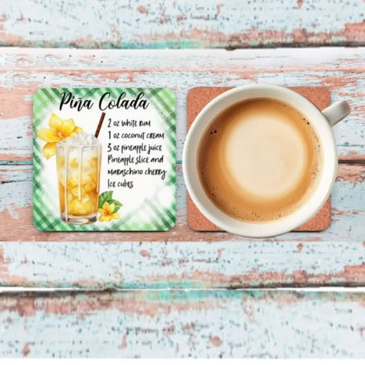 Untersetzer Bierdeckel mit Cocktailrezepten - Funny Bake