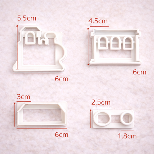 Zug Ausstechformen für Backdeko – Fondant, Kekse