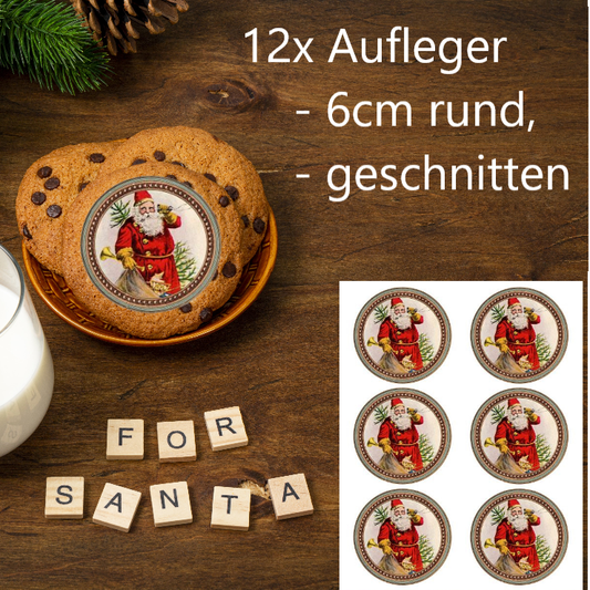 Aufleger Lebkuchen groß - Motiv Nikolaus