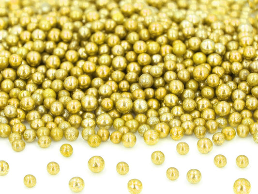Zuckerperlen gold 50g  3mm