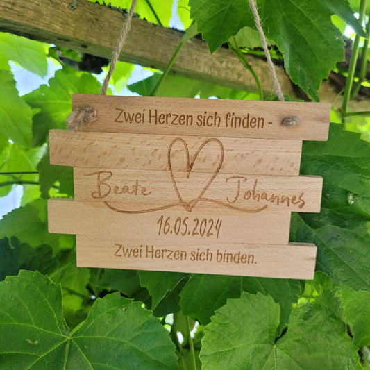 Dekoanhänger Türschild Hochzeit - Funny Bake