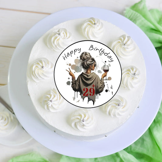 Tortenaufleger Wild girl Funny Bake