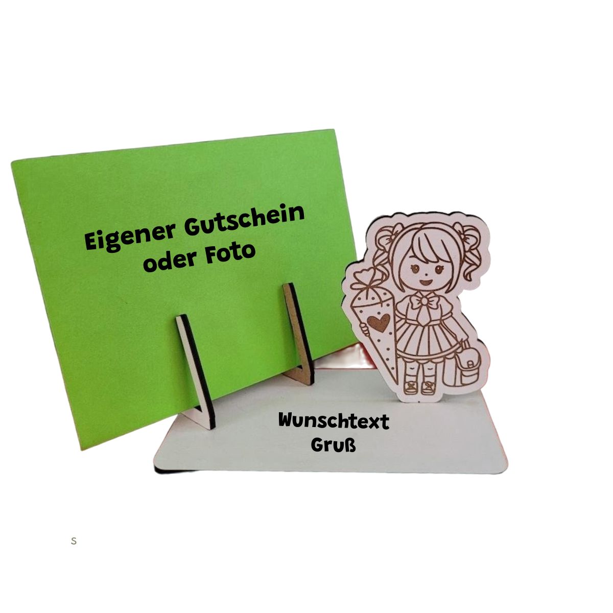 Kartenhalter Zur Einschulung Mädchen